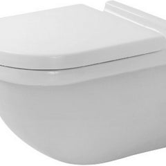 Wall Mounted Toilet Bowl, Starck 3, Dual Flush, Round, White