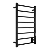 Wall Mounted Towel Warmer, Bell Series, 8-Bar in Matte Black
