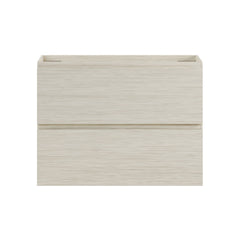 Wall-Mounted Vanity Cabinet, Liberte, 30 In with 2 Drawers in White Oak