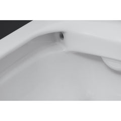 Wall-Mounted Washdown Toilet, ME by Starck, Elongated, Ceramic, White