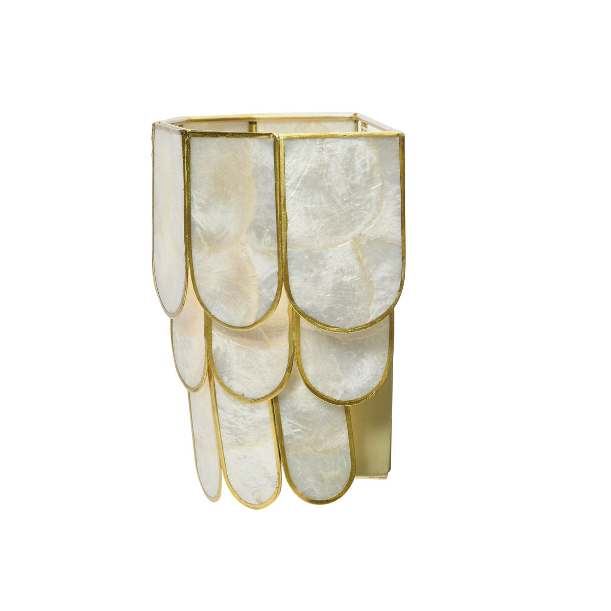 Wall Sconce, 1-Light, Gold and Gray Metal Finish