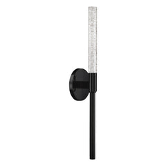 Wall Sconce, 1-Light Integrated LED with Glass Shade and Aluminum Back Plate