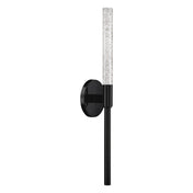 Wall Sconce, 1-Light Integrated LED with Glass Shade and Aluminum Back Plate