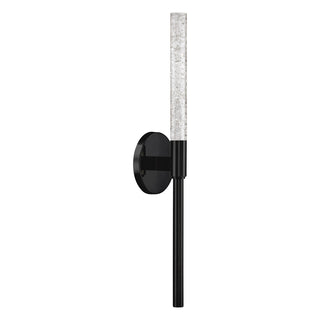 Wall Sconce, 1-Light Integrated LED with Glass Shade and Aluminum Back Plate