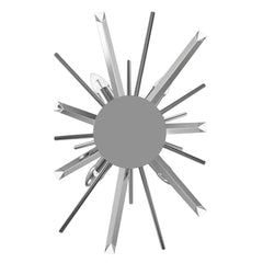 Wall Sconce, 4-Light Starburst Design in Polished Chrome