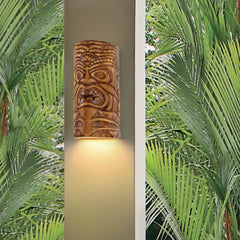 Wall Sconce, Ceramic Downlight in Amber Palm Finish