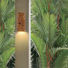 Wall Sconce, Ceramic Downlight in Amber Palm Finish