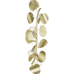Wall Sconce with 4 Lights in Gilded Silver