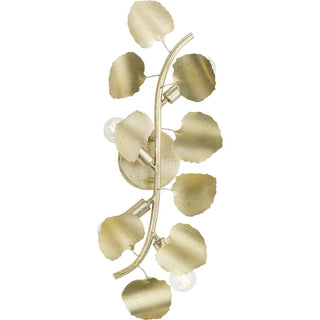 Wall Sconce with 4 Lights in Gilded Silver