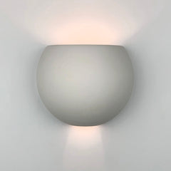 Wall Sconce with Ceramic Shade in White