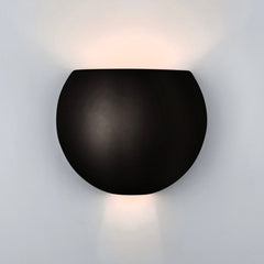 Wall Sconce with Ceramic Shade in White