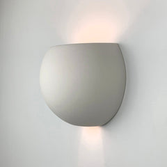 Wall Sconce with Ceramic Shade in White