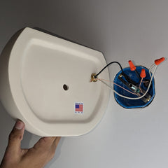 Wall Sconce with Ceramic Shade in White