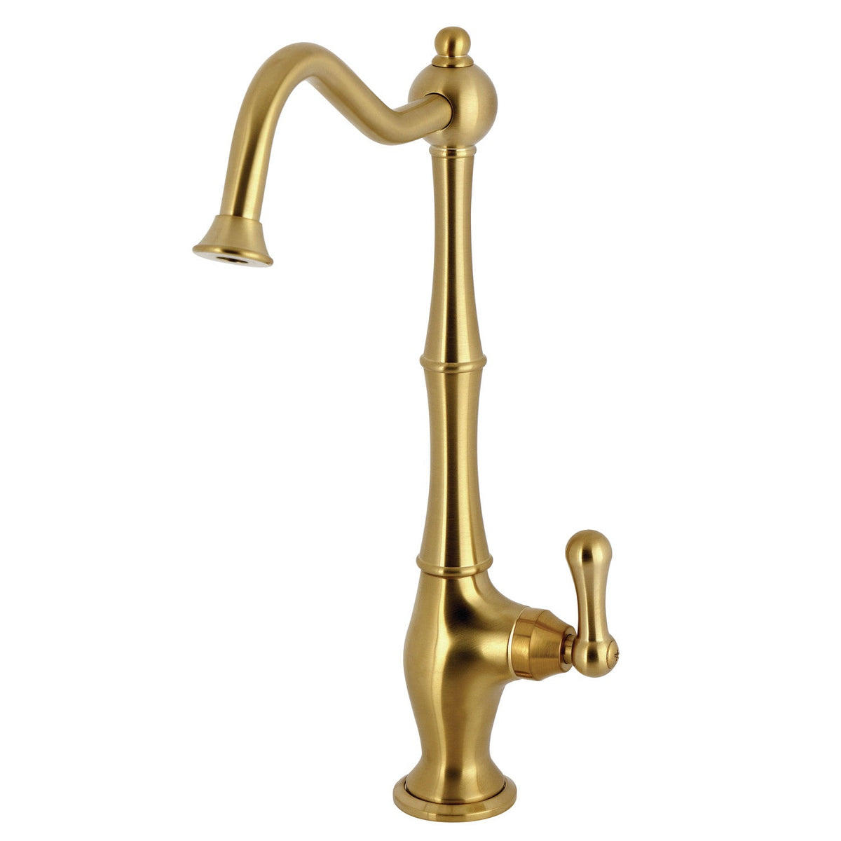 Water Filtration Faucet, Heritage, Single Handle in Brushed Brass