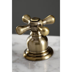 Widespread Bathroom Faucet, American Classic, Two-Handle in Antique Brass