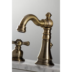 Widespread Bathroom Faucet, American Classic, Two-Handle in Antique Brass
