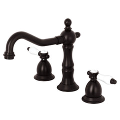 Widespread Bathroom Faucet, Bel-Air, Two Handle with Pop-Up in Oil Rubbed Bronze