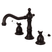 Widespread Bathroom Faucet, Bel-Air, Two Handle with Pop-Up in Oil Rubbed Bronze
