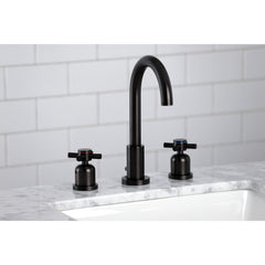 Widespread Bathroom Faucet, Concord, Cross Handles in Oil Rubbed Bronze