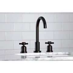Widespread Bathroom Faucet, Concord, Cross Handles in Oil Rubbed Bronze