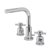 Widespread Bathroom Faucet, Concord, Two Cross Handles in Polished Chrome