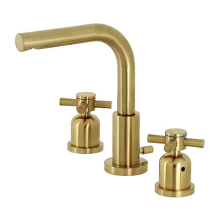 Widespread Bathroom Faucet, Concord, Two-Handle in Brushed Brass