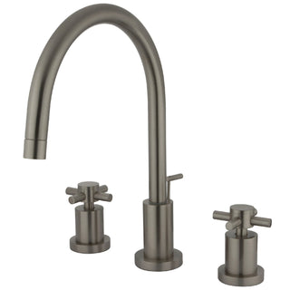 Widespread Bathroom Faucet, Concord, Two-Handle in Brushed Nickel