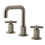 Widespread Bathroom Faucet, Convergent, Two-Handle in Brushed Nickel