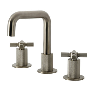Widespread Bathroom Faucet, Convergent, Two-Handle in Brushed Nickel