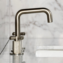 Widespread Bathroom Faucet, Convergent, Two-Handle in Brushed Nickel