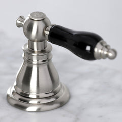 Widespread Bathroom Faucet, Duchess, Two-Handle, 3-Hole, Brass, Brushed Nickel