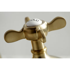 Widespread Bathroom Faucet, Essex, Two-Handle with Pop-Up Drain in Brushed Brass