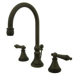 Widespread Bathroom Faucet, Governor, Two-Handle in Oil Rubbed Bronze
