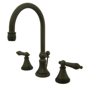 Widespread Bathroom Faucet, Governor, Two-Handle in Oil Rubbed Bronze