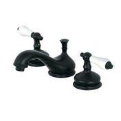 Widespread Bathroom Faucet, Heritage, Two-Handle in Matte Black