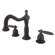 Widespread Bathroom Faucet, Heritage with Two Handles in Oil Rubbed Bronze
