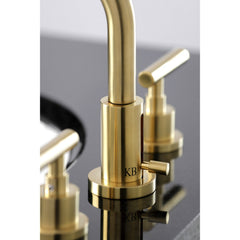 Widespread Bathroom Faucet, Manhattan, Two-Handle in Brushed Brass