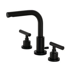 Widespread Bathroom Faucet, Manhattan, Two-Handle in Matte Black