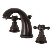 Widespread Bathroom Faucet, Metropolitan, Two-Handle 3-Hole in Oil Rubbed Bronze