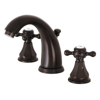 Widespread Bathroom Faucet, Metropolitan, Two-Handle 3-Hole in Oil Rubbed Bronze