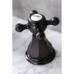 Widespread Bathroom Faucet, Metropolitan, Two-Handle 3-Hole in Oil Rubbed Bronze