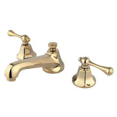 Widespread Bathroom Faucet, Metropolitan, Two-Handle in Polished Brass