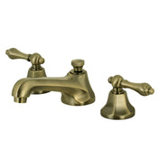 Widespread Bathroom Faucet, Metropolitan, Two Handles in Antique Brass