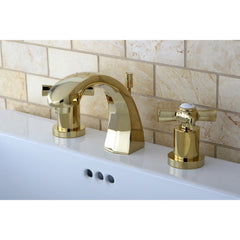 Widespread Bathroom Faucet, Millennium, Two-Handle in Polished Brass