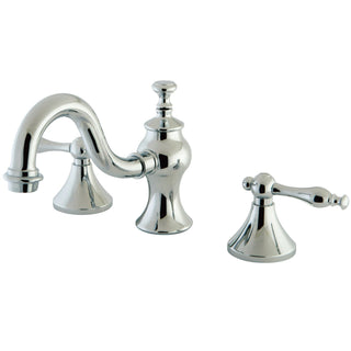 Widespread Bathroom Faucet, Naples, Two-Handle in Polished Chrome
