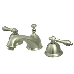 Widespread Bathroom Faucet, Restoration, Two-Handle in Brushed Nickel
