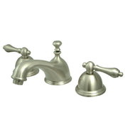 Widespread Bathroom Faucet, Restoration, Two-Handle in Brushed Nickel