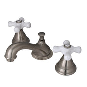 Widespread Bathroom Faucet, Royale, Two-Handle in Brushed Nickel