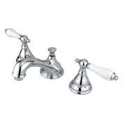 Widespread Bathroom Faucet, Royale, Two-Handle in Polished Chrome