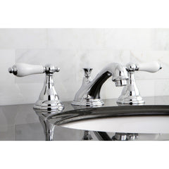 Widespread Bathroom Faucet, Royale, Two-Handle in Polished Chrome